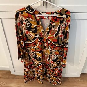 Jude Connelly Psychedelic Baby! Yellow and Orange  and Dark Brown Size Large